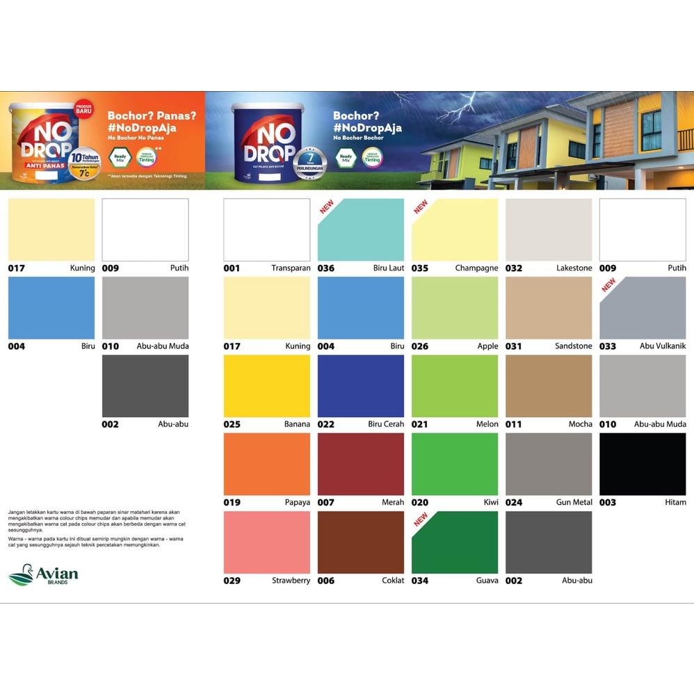 NO DROP WATEROROOF / CAT PELAPIS ANTI BOCOR / CAT NODROP ANTI BOCOR / CAT TEMBOK LUAR 1KG/ PJAWA CAT