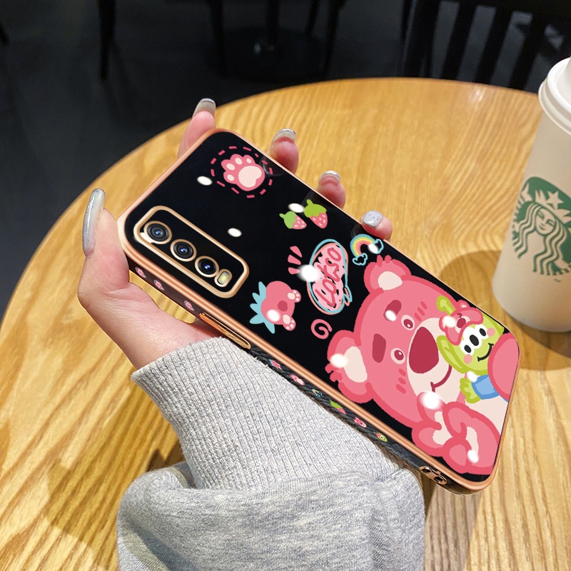 Case Ponsel untuk vivo Y20 Y20s Y20i Y20S G Y12A Y12s Y20T Y20S M Y20S D Y11s Y30G Case kartun strob