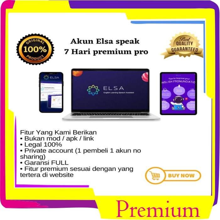 Promo Murah Elsa Speak Premium 7 Hari Pro Dijamin Garansi