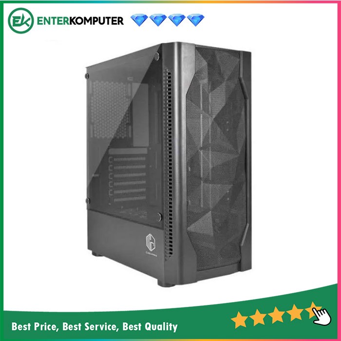 Terlaris Casing Pc Cube Gaming Byron - Atx - Left Side Tempered / Casing Gaming