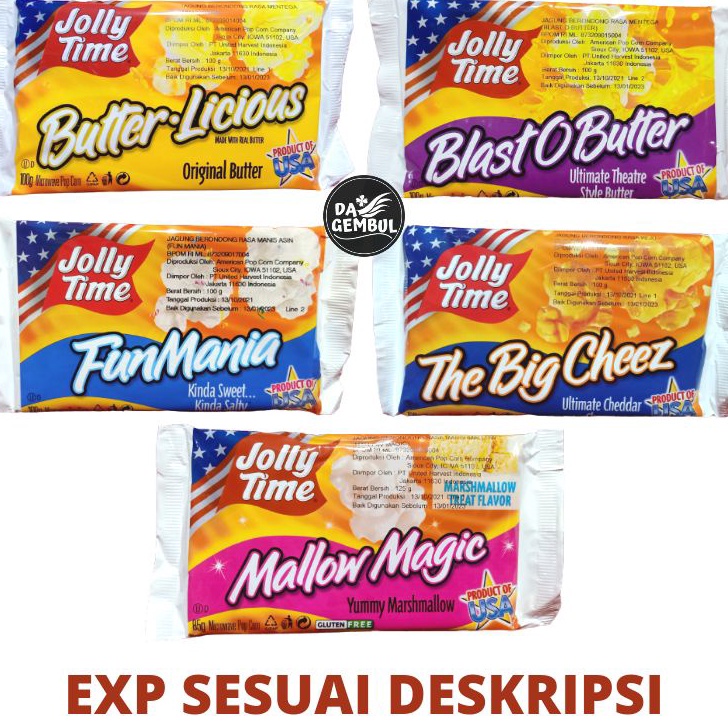 

➨gh Model Baru☍ Jolly Time Microwave Popcorn All Varian M48