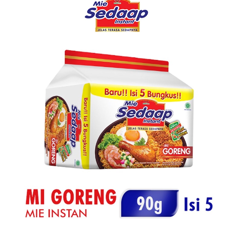 

✨11.11✨ SEDAAP Mie Instan Goreng Isi 5 Bag 90GR