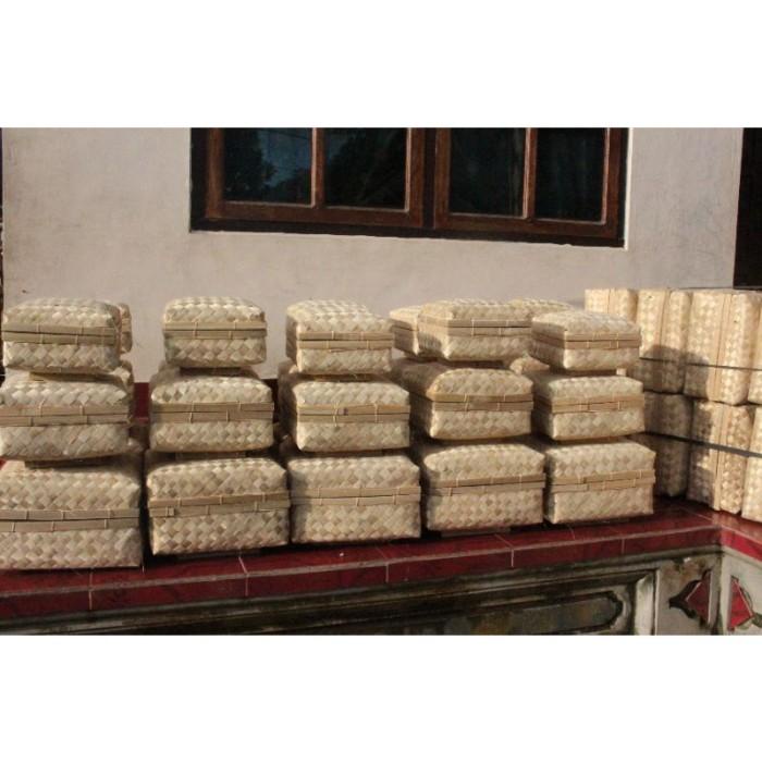 Sokase Bambu Kotak/Box Hampers/Box Kotak Kue Roti/Anyaman Bambu