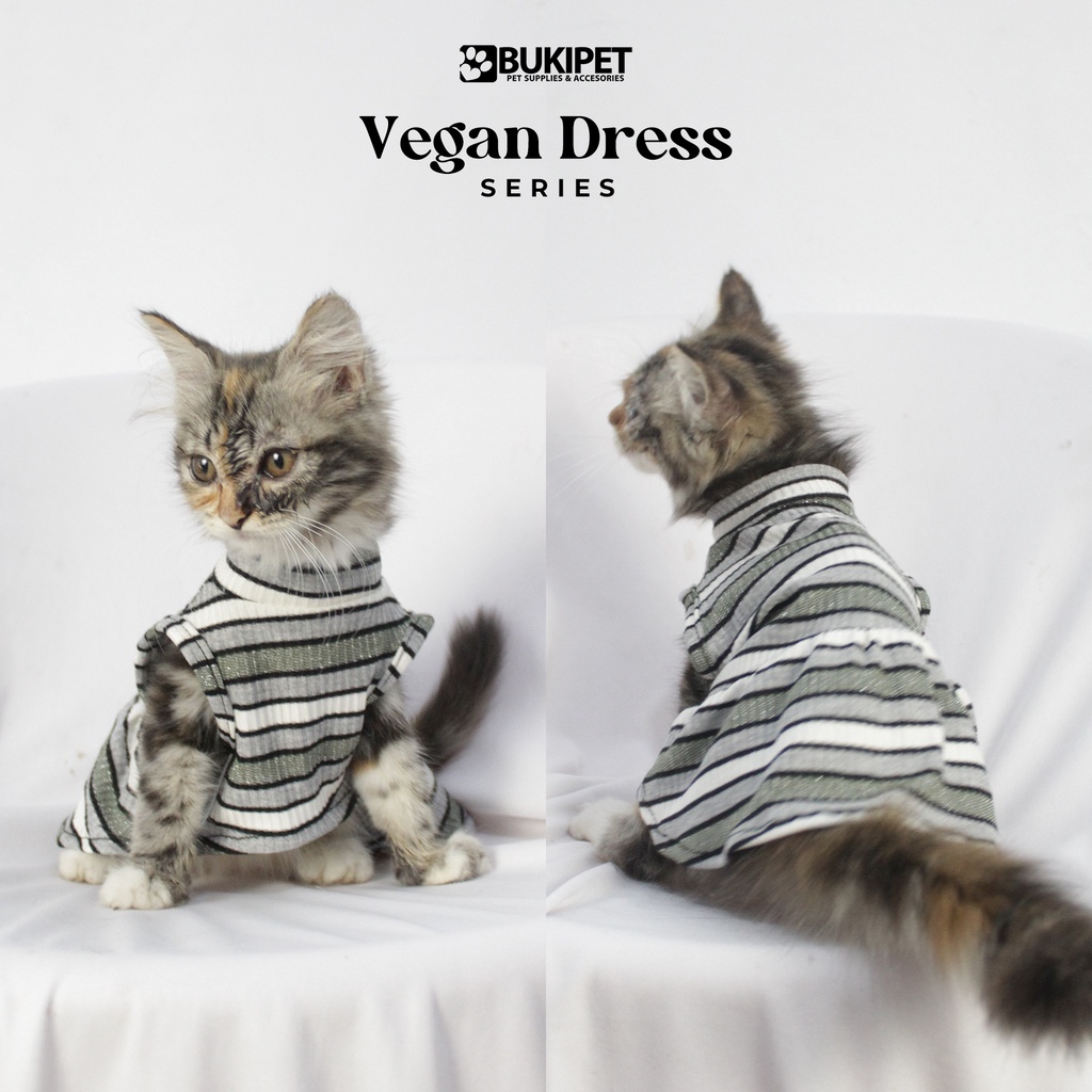 baju kucing anjing kelinci monyet lucu murah aksesoris hewan kecil - BUKIPET VEGAN DRESS