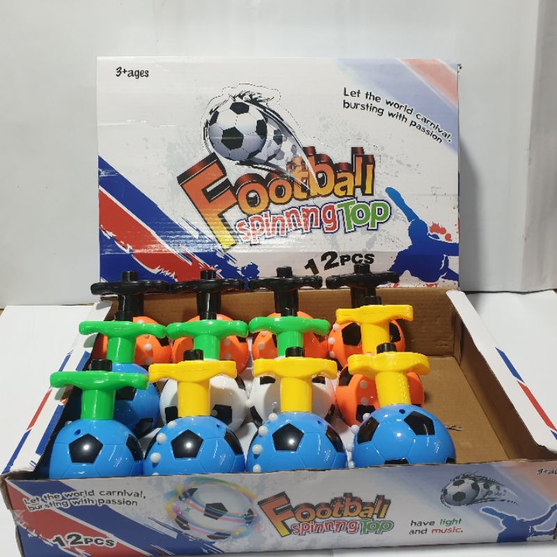 Mainan gasing Bola Anak Led dan Musik Football spinning Top