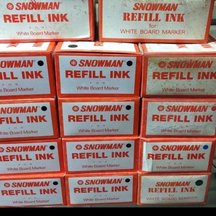 

Terlaris Tinta Refil/Isi Ulang Spidol White Board/Box Isi 12 Pcs