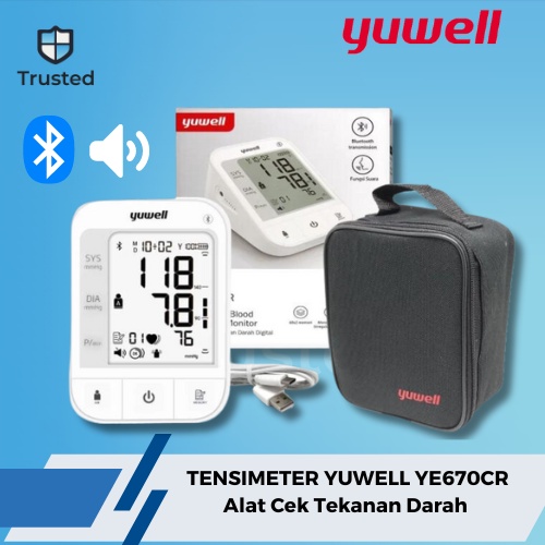 Trusted Tensimeter Digital Yuwell YE670CR Yuwell Alat Ukur Cek Tensi Tekanan Darah