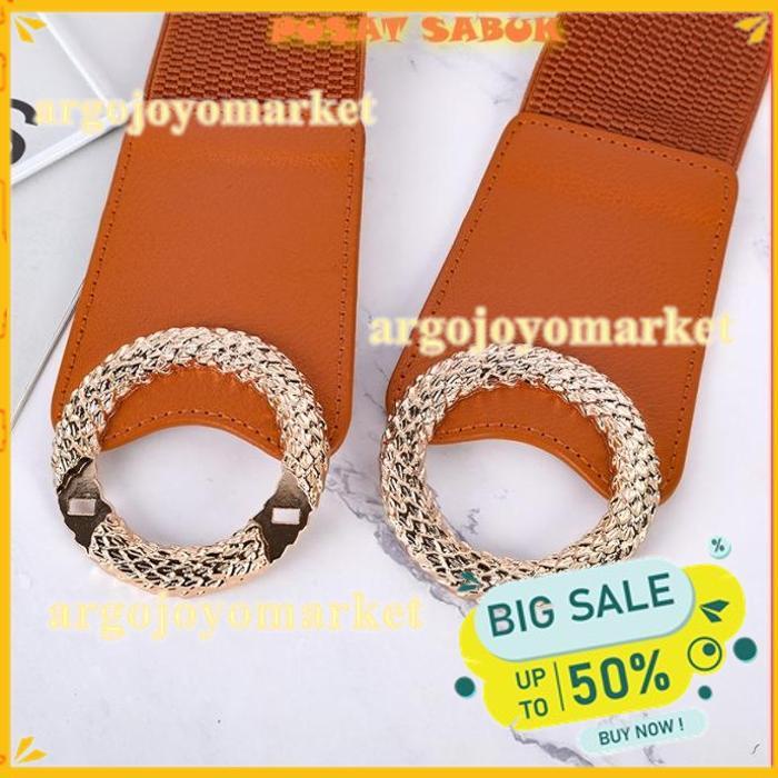 BELT GESPER SABUK WANITA IKAT PINGGANG OBI KARET LEBAR BESAR CEWEK CM TERMURAH