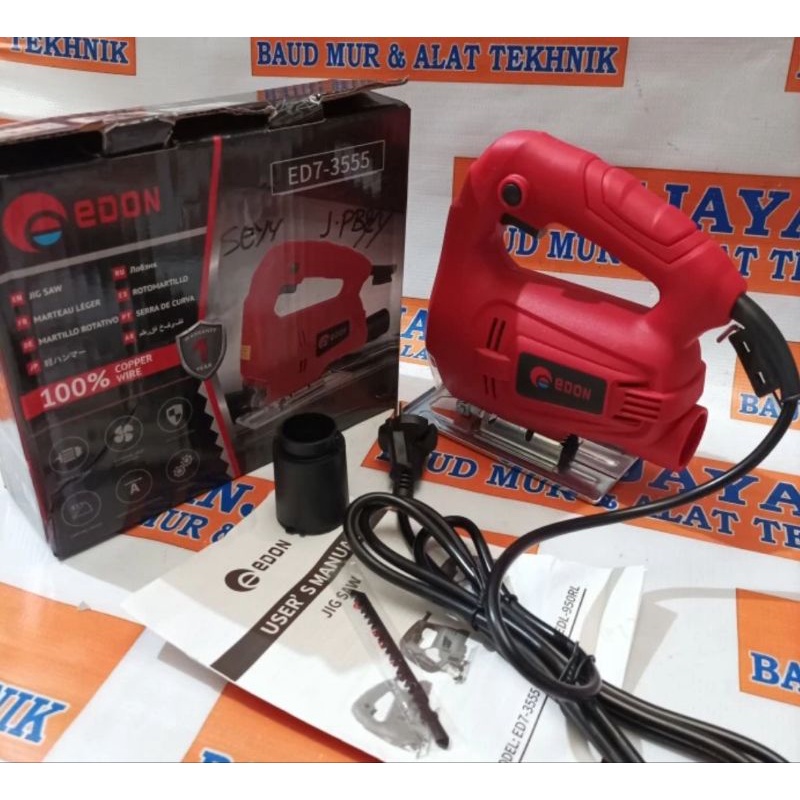 MESIN JIGSAW EDON GERGAJI TRIPLEK VARIABEL SPEED