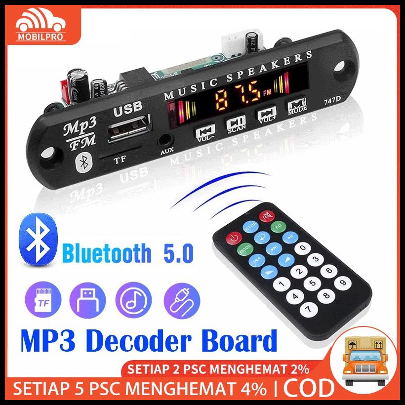 MODUL MP3 KIT REMOTE USB BLUETOOTH 5.0 BLUETOOTH TERMURAH