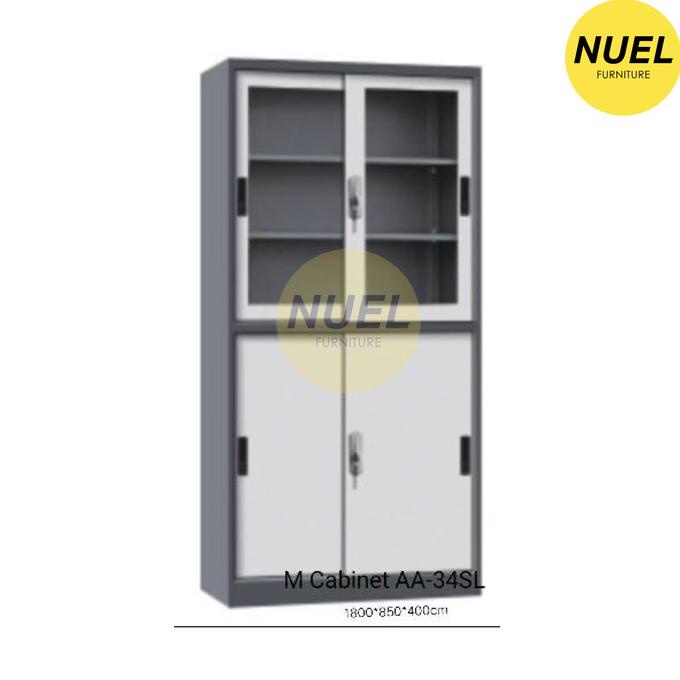 

`````````] Kabinet / Lemari / Loker 2 Susun Pintu Sliding Dokumen Multifungsi