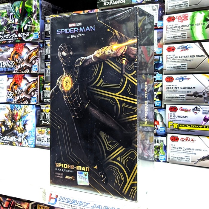 MUST HAVE ZD TOYS SPIDERMAN BLACK & GOLD SUIT TERLARIS