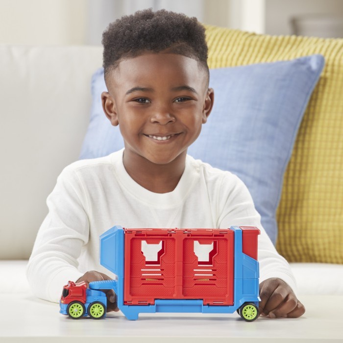 MUST HAVE PLAYSKOOL TRANSFORMERS RESCUE BOTS ACADEMY FLIP RACERS OPTIMUS PRIME TERBARU