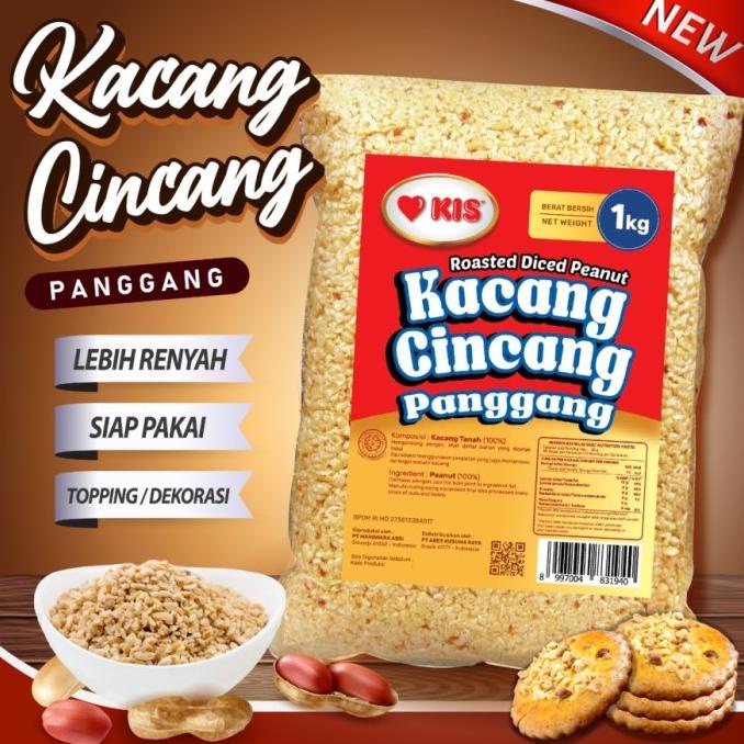 

Kacang Tanah Cincang Panggang KIS 1 Kg / Topping Kue Donat Martabak