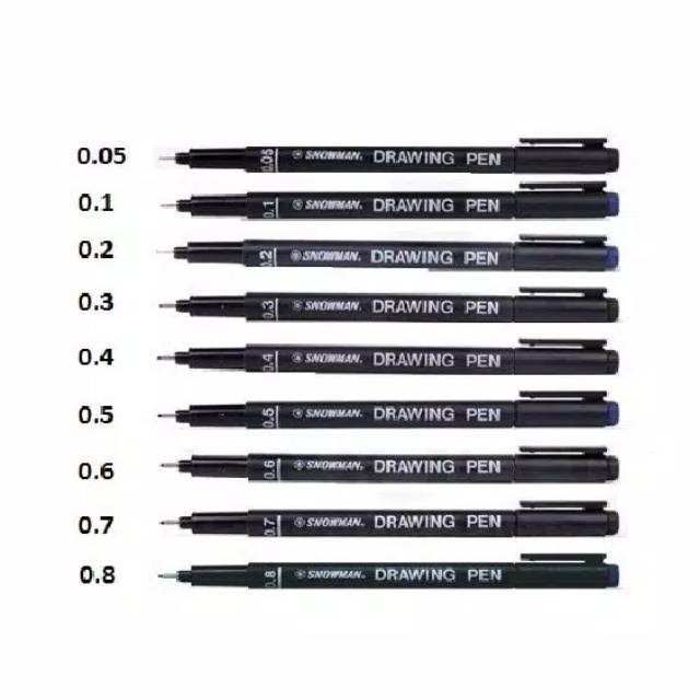 

Drawing pen snowman 700.