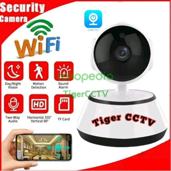 FLASH SALE IP CAMERA WIFI CCTV V380 SMART WIFI KAMERA WIRELESS IP KAMERA TERLARIS