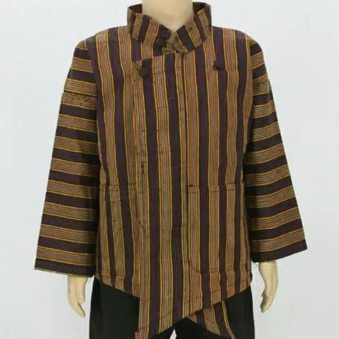 Baju sorjan lurik anak Laki Laki / pakaian adat khas jawa Laki laki