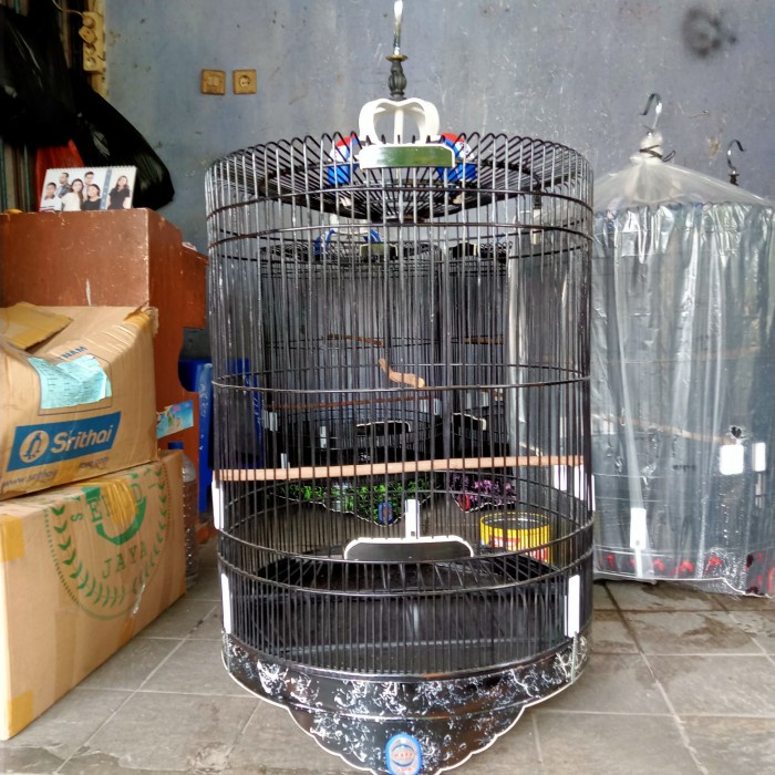 sangkar/ kandang murai Rafi no 2 warna hitam (gojek dan grab)