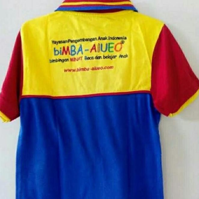 Kaos Seragam Bimba AIUEO Bordir Non COD