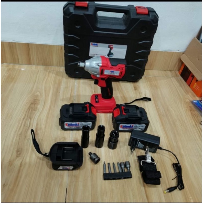 Kodenki mesin impact Wrench cordless Brushless baterai charger 21 volt