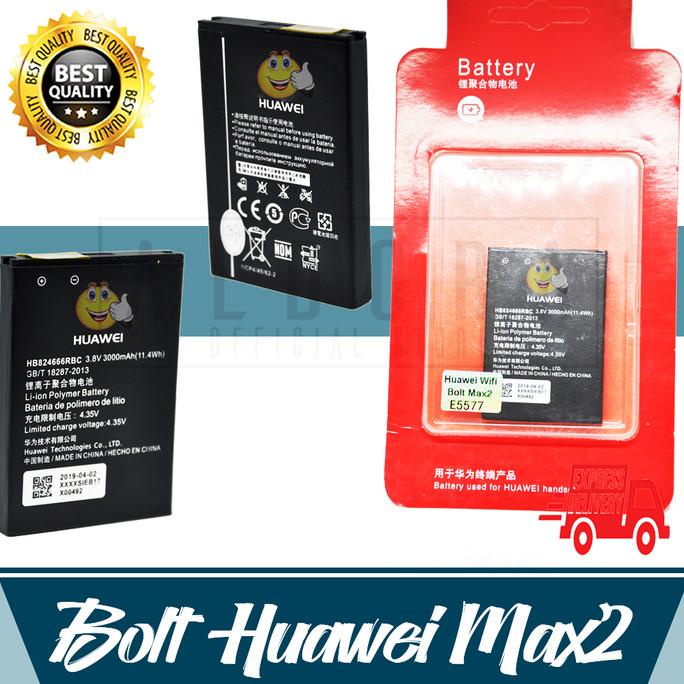 Baterai Modem Bolt Mifi Huawei Wifi Max 2 3000Mah E5577 HB824666RBC