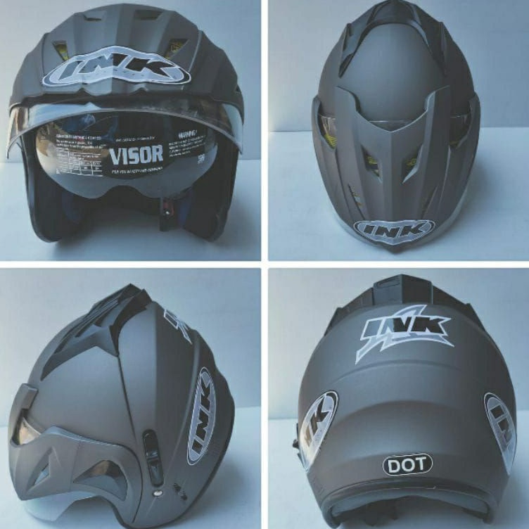 STAR BRANDS HLM INK TOPI DUBLE VISOR WARNA LENGKAP+ kardus + buble bubble wrap grosir