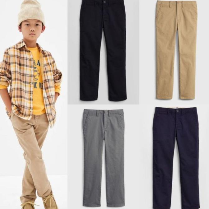 Celana Panjang Chinos Sekolah Anak Laki Laki Gap 5 8 10 12 16 18 tahun