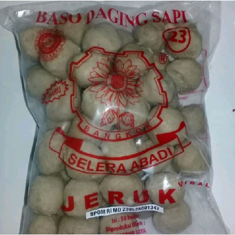 

Bakso Daging Sapi Selera rasa Jeruk isi 50butir Baso