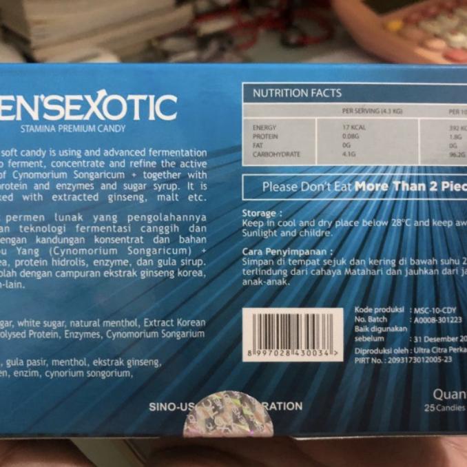 permen mensexotics isi 25 pcs original bergaransi 100% asli