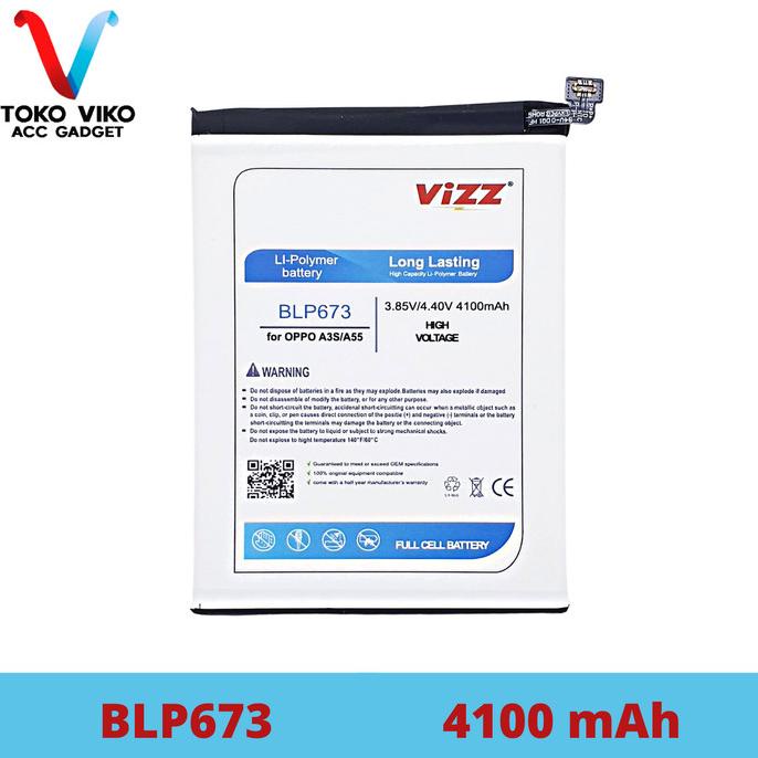 Baterai OPPO A3S & OPPO A55 BLP673 VIZZ Original