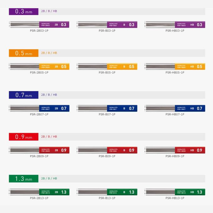 

Kokuyo Enpitsu Sharp Refill 0.3 0.5 0.7 0.9 1.3 Isi Pensil Mekanik