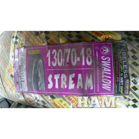 TERBARU Ban Luar 130 70 18 Stream Swallow