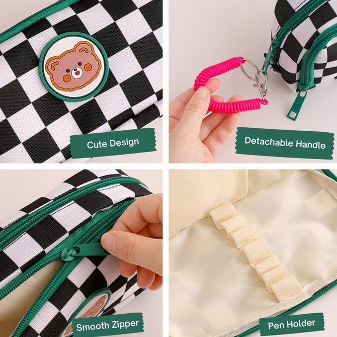 

Mismi Azumi Pencil Case Kotak Pensil Sekolah Kapasitas Besar Dual Slot