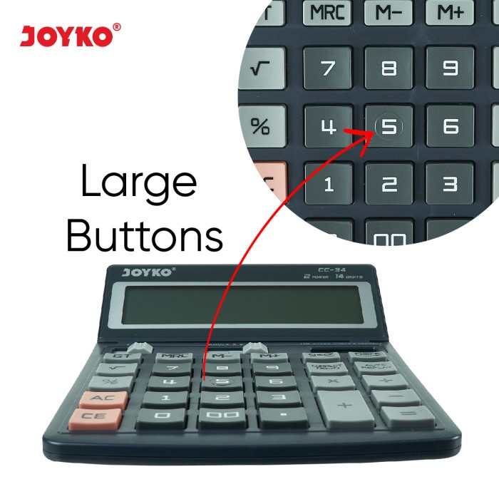 

Calculator / Kalkulator Joyko Cc-34 / 14 Digits / Check Correct