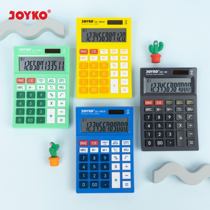 

Calculator / Kalkulator Joyko Cc-12 / 12 Digits / Check Correct