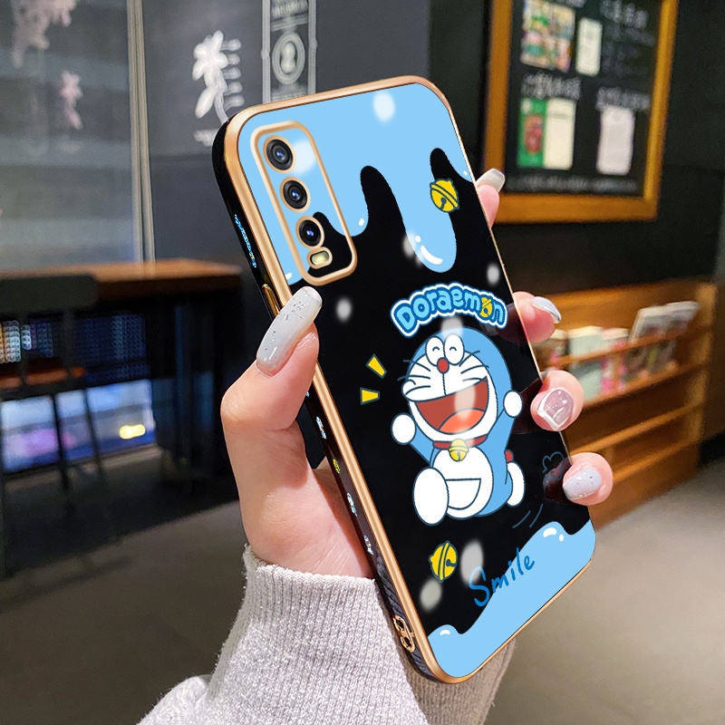 Case Ponsel untuk vivo Y20 Y20s Y20i Y20S G Y12A Y12s Y20T Y20S M Y20S D Y11s Y30G Case Smile Doraem