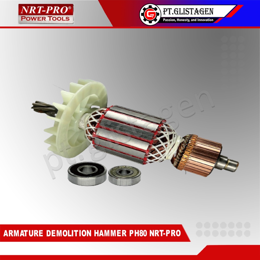 NRT-PRO PH80 Armature Angker Mesin Bor Demolition Hammer PH80 ORIGINAL