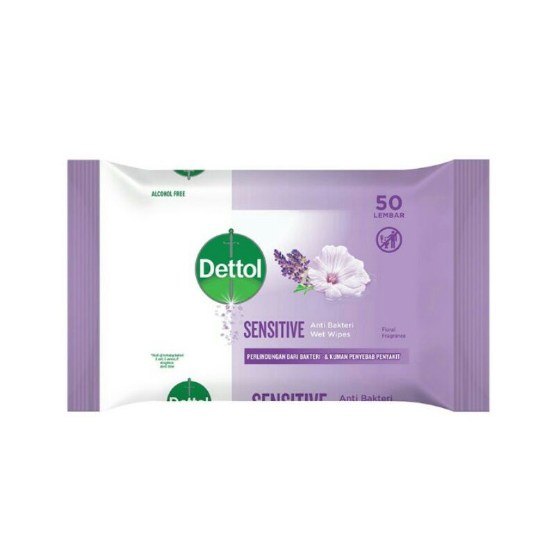 Dettol Wipes Sensitive 50 s