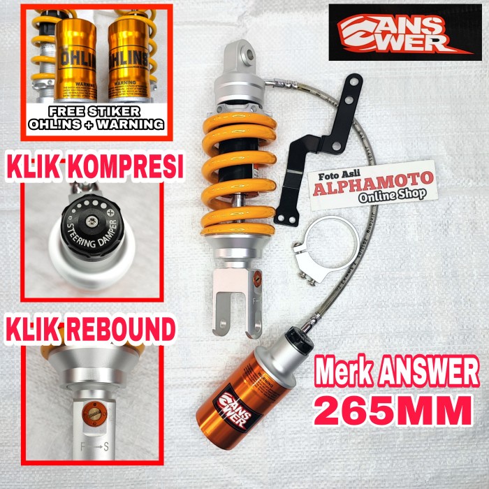 BEST QUALITY" MONOSHOCK VIXION R15 V1 V2 SHOCK TABUNG PISAH NEW LAMA BELAKANG ANSWER