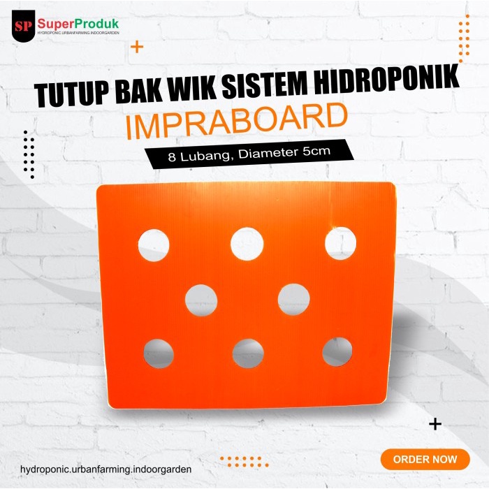 

Impraboard-Infraboard- Impra board-inpraboard hidroponik 8 lubang
