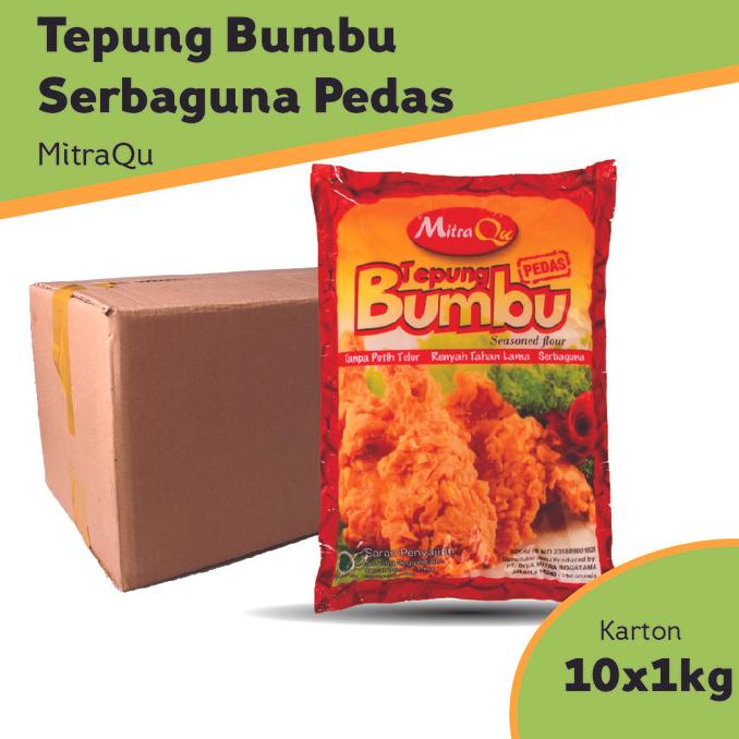 

MitraQu Tepung Bumbu Serbaguna Hot 1 Kg (KARTON)