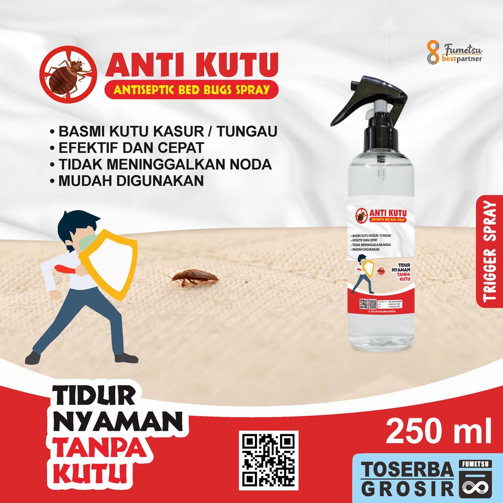 Cairan Obat Pembasmi Anti Kutu Kasur Super Efektif Kemasan Spray Trigger 250ml