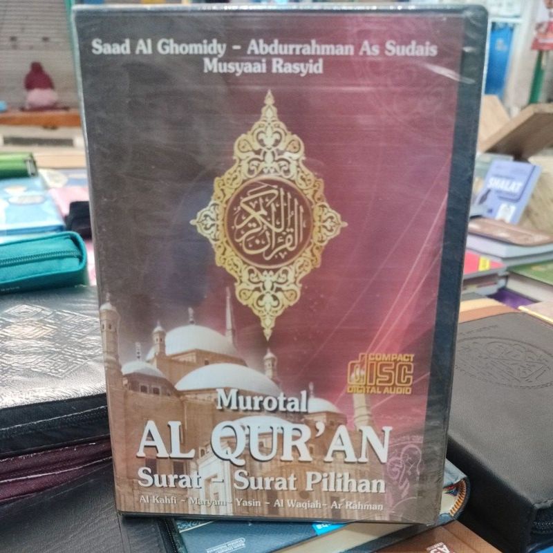 DISKON  cd original murotal  surat2x pilihan kompilasi : qori rasyid, sudais, ghomidi