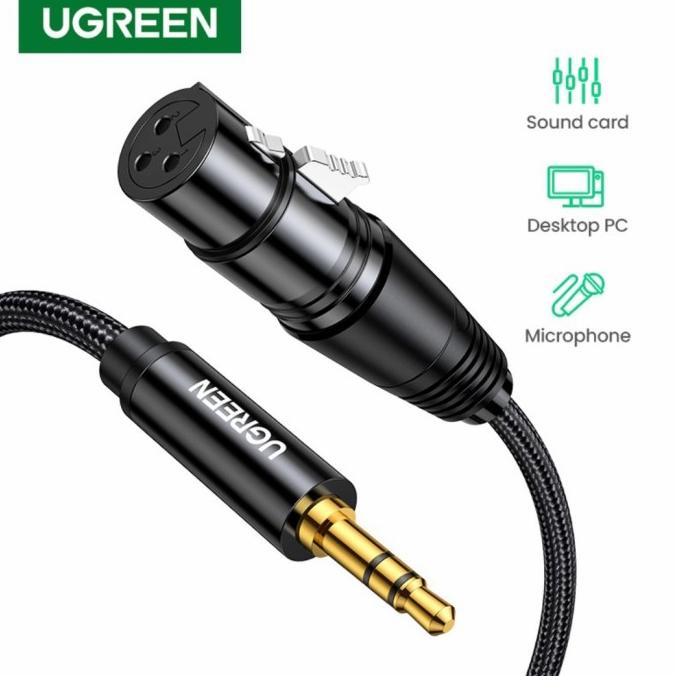 Ugreen XLR Microphone to Aux 3.5mm - Ugreen Jack 3.5 mm Male to XLR