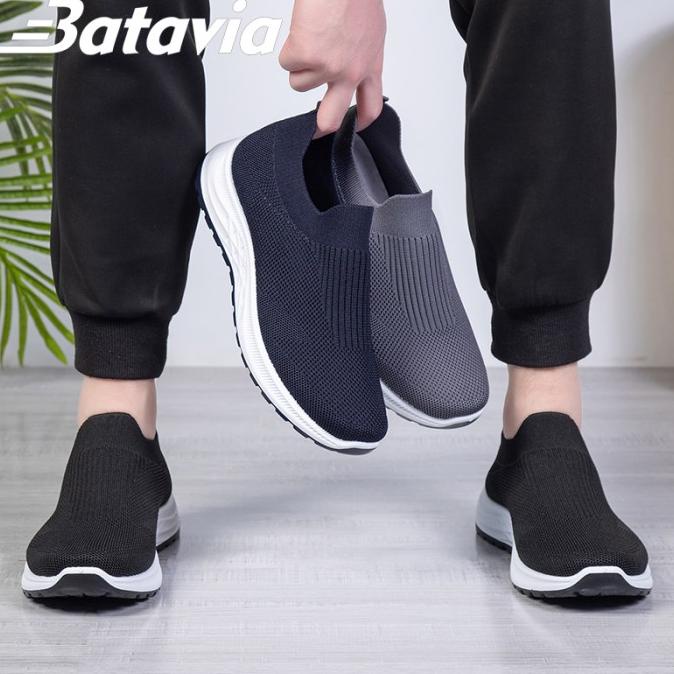 Batavia Sepatu Pria Slip On Kasual Trendy Sepatu Olahraga Import B31