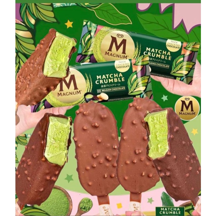 

Magnum matcha crumble