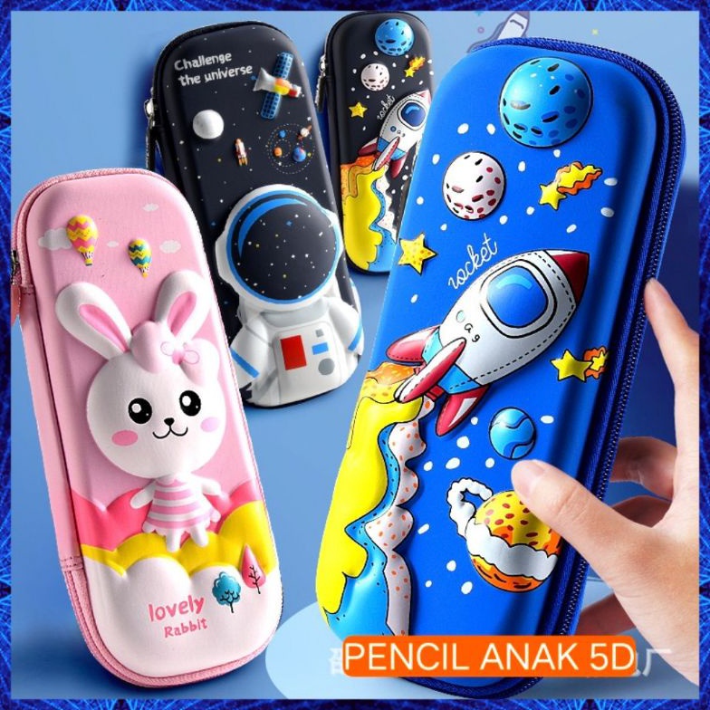 

[0GL] Kotak Pensil 3D Anti Air Anak Import Karakter Lucu Tempat Timbul Unicorn Dino Astronot Rocket Pensil Motif Wanita Pria 8653