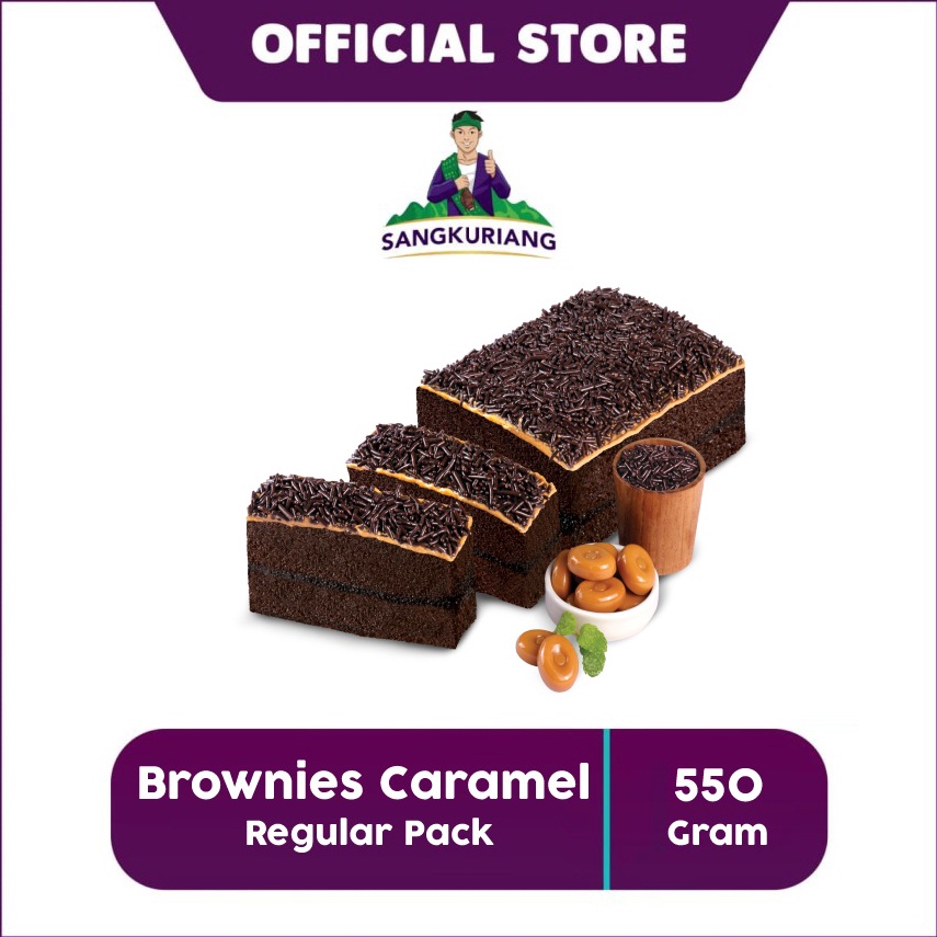 

[Miliki Segera] Lapis Bogor Sangkuriang Brownies Caramel - Reguler Pack (550gr) 08A