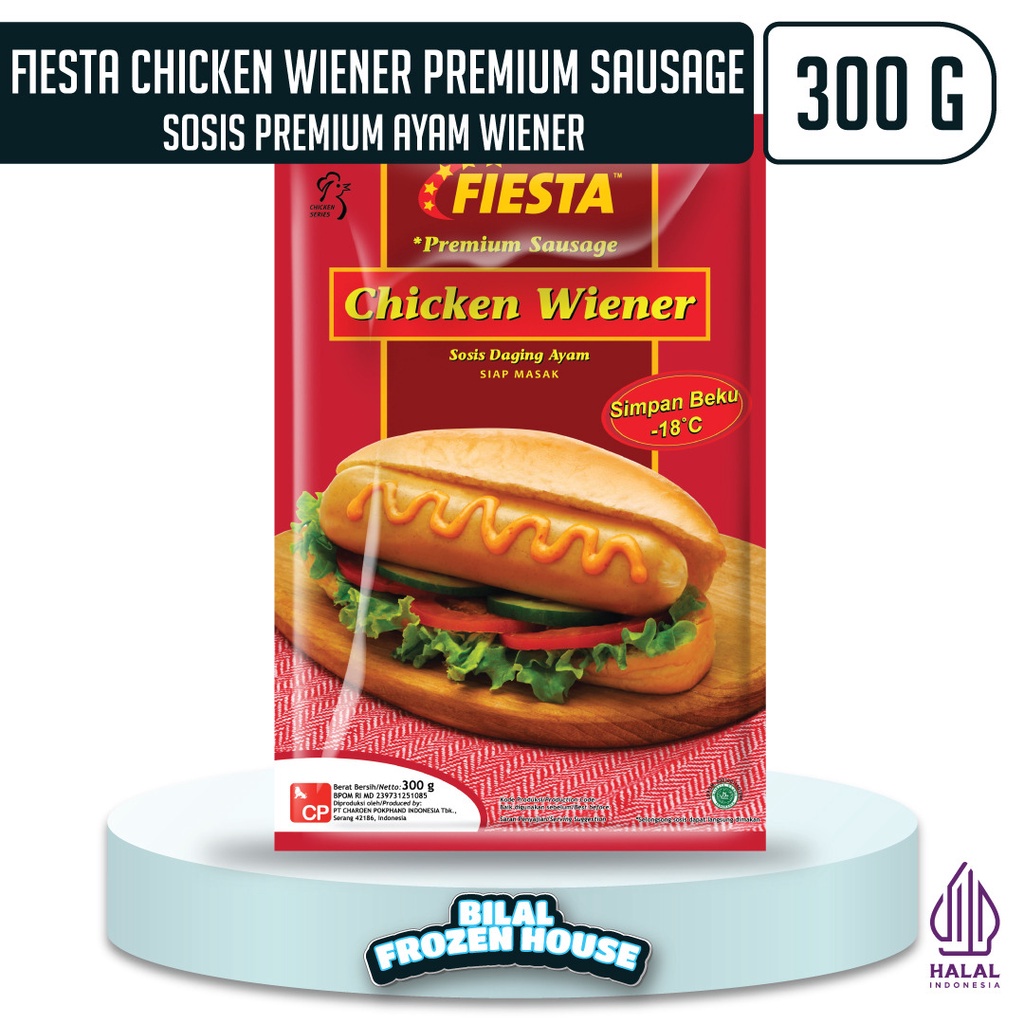 

Fiesta Chicken Wiener Sausage 300gr - Sosis Daging Ayam