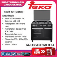 KOMPOR FREESTANDING TEKA FS96F B 4G BLACK PPJ